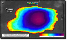 Load image into Gallery viewer, Webster Lake print map