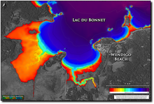 Load image into Gallery viewer, Lac du Bonnet - Wendigo Beach print map