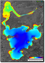 Load image into Gallery viewer, White Lake print map