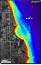 Load image into Gallery viewer, Lake Winnipeg - Winnipeg Beach print map