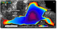 Load image into Gallery viewer, Boulder Lake print map
