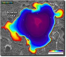 Load image into Gallery viewer, Bower Lake print map
