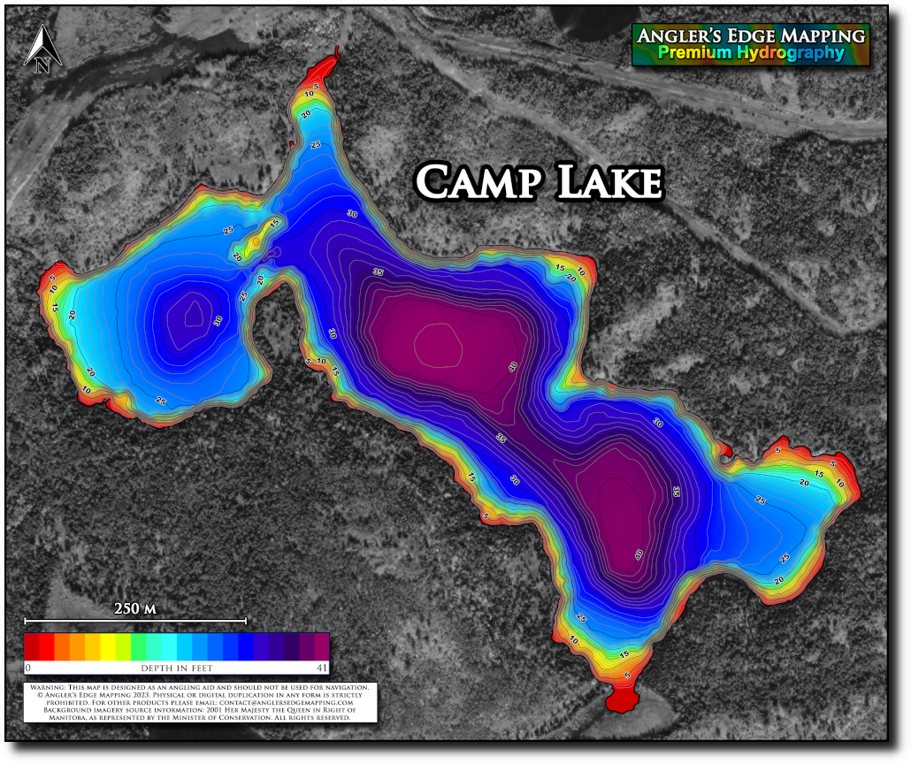 Camp Lake print map