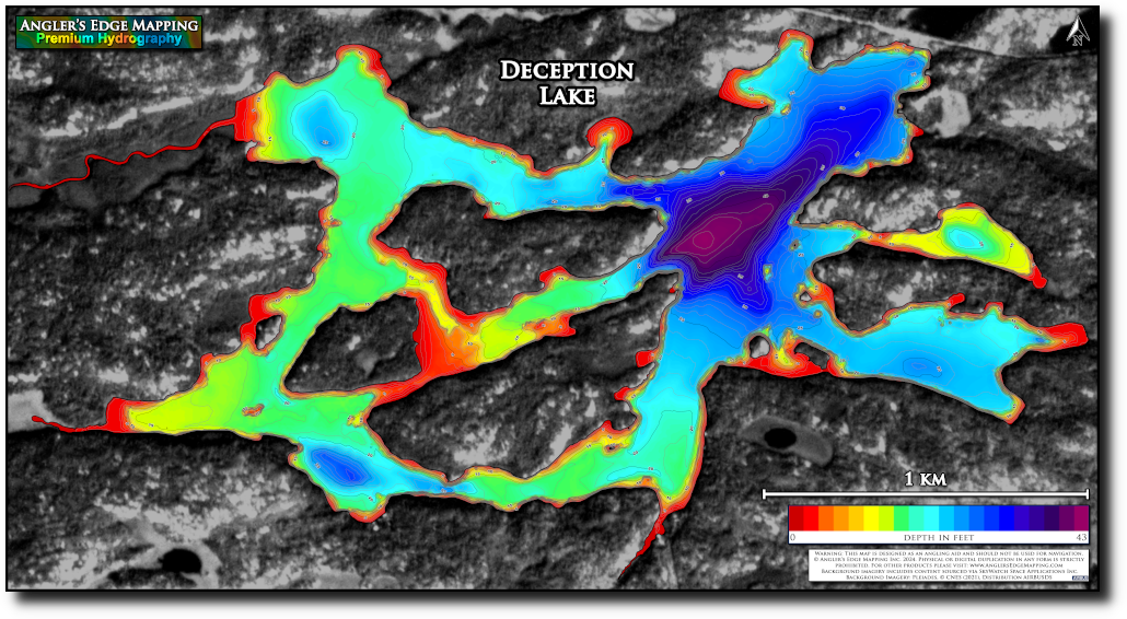 Deception Lake print map