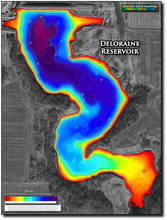 Load image into Gallery viewer, Deloraine Reservoir print map
