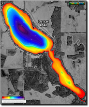 Load image into Gallery viewer, Ditch Lake print map
