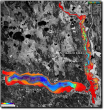 Load image into Gallery viewer, East Trout &amp; Nipekamew lakes print map
