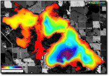 Load image into Gallery viewer, Fishing Lake print map
