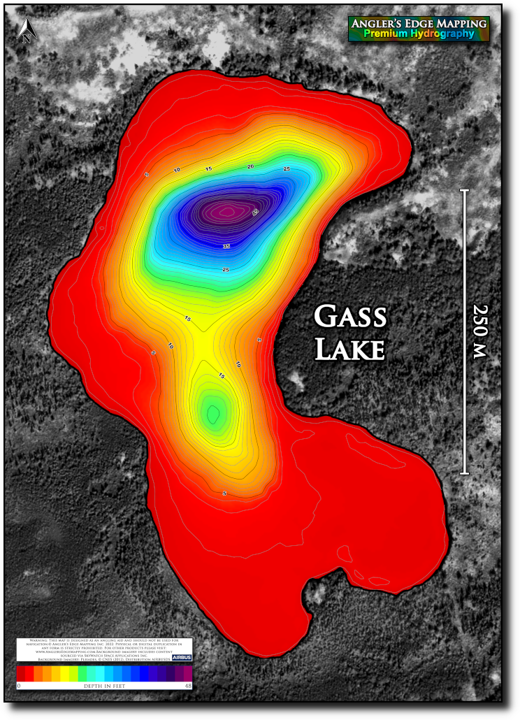 Gass Lake print map