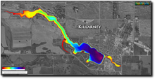 Load image into Gallery viewer, Killarney (town + lake) print map
