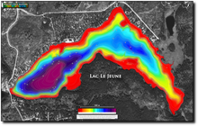 Load image into Gallery viewer, Lac Le Jeune print map
