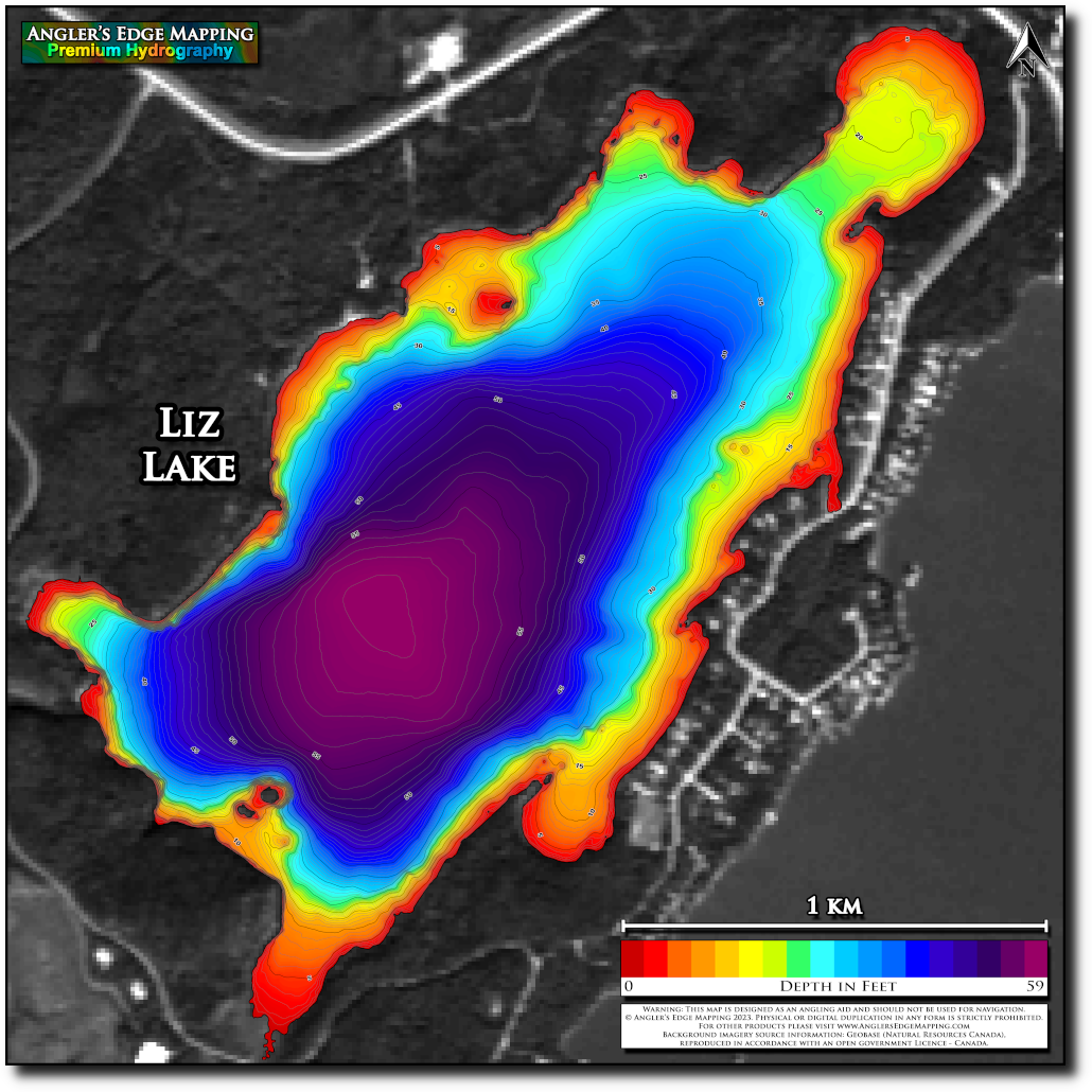 Velde Lake print map