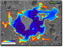 Load image into Gallery viewer, Max Lake print map
