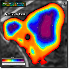 Load image into Gallery viewer, Nesland Lake print map
