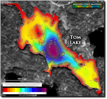 Load image into Gallery viewer, Tom Lake print map
