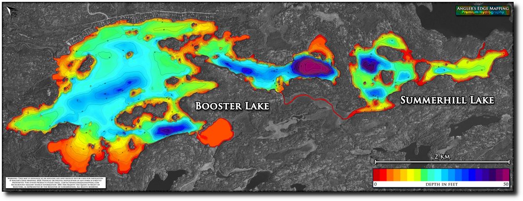 Booster & Summerhill Lakes print map