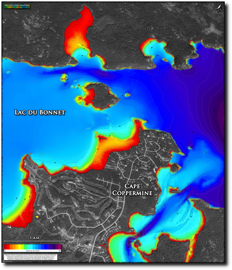 Lac du Bonnet - Cape Coppermine print map