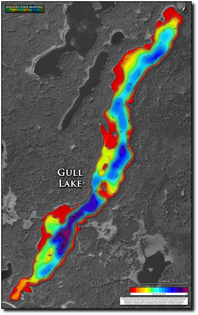 Gull Lake (Duck Mountains) print map