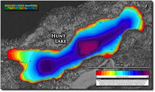 Load image into Gallery viewer, Hunt Lake Print Map
