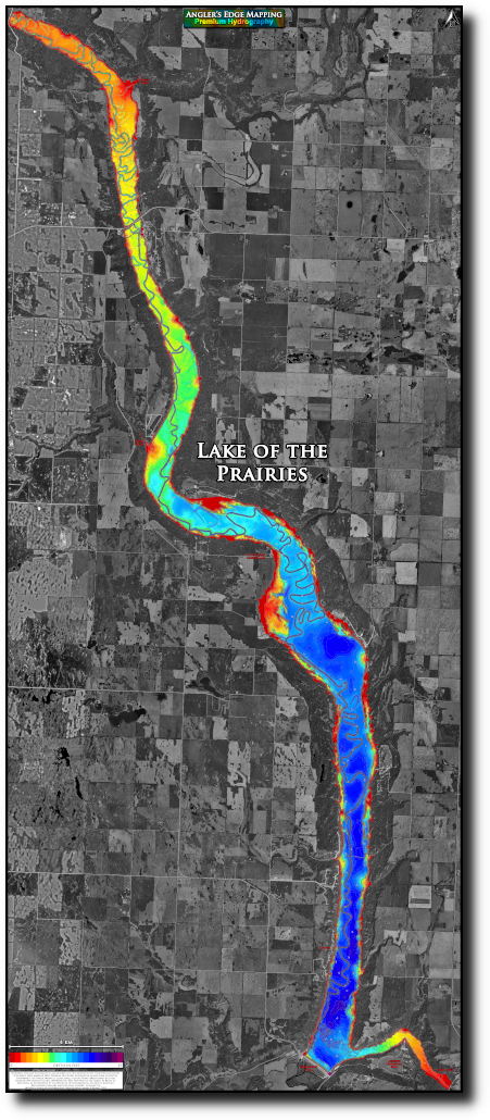 Lake of the Prairies print map