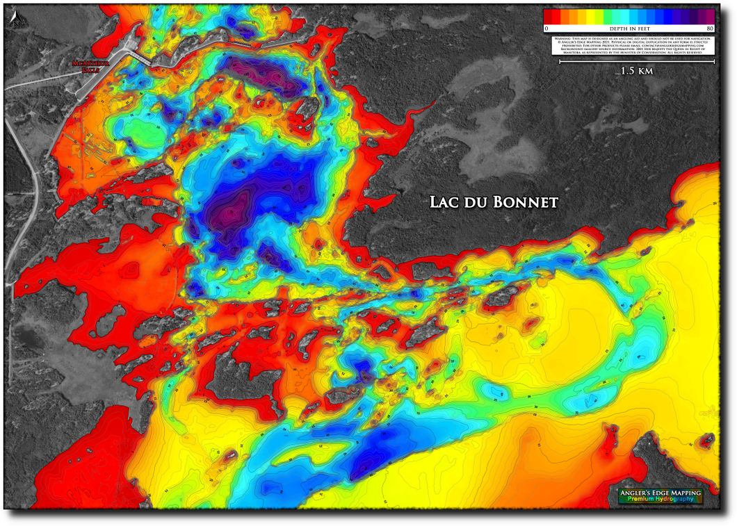 Lac du Bonnet - McArthur print map