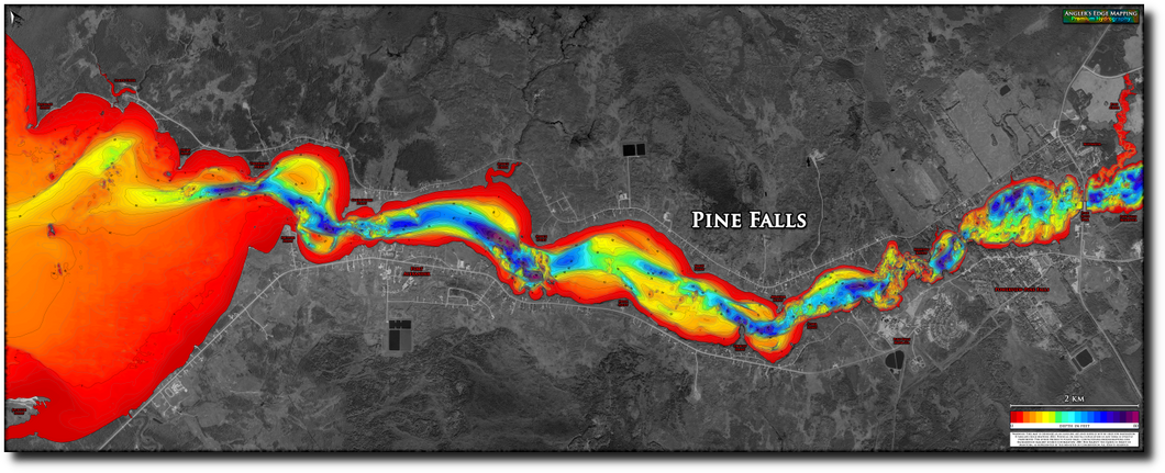 Pine Falls print map