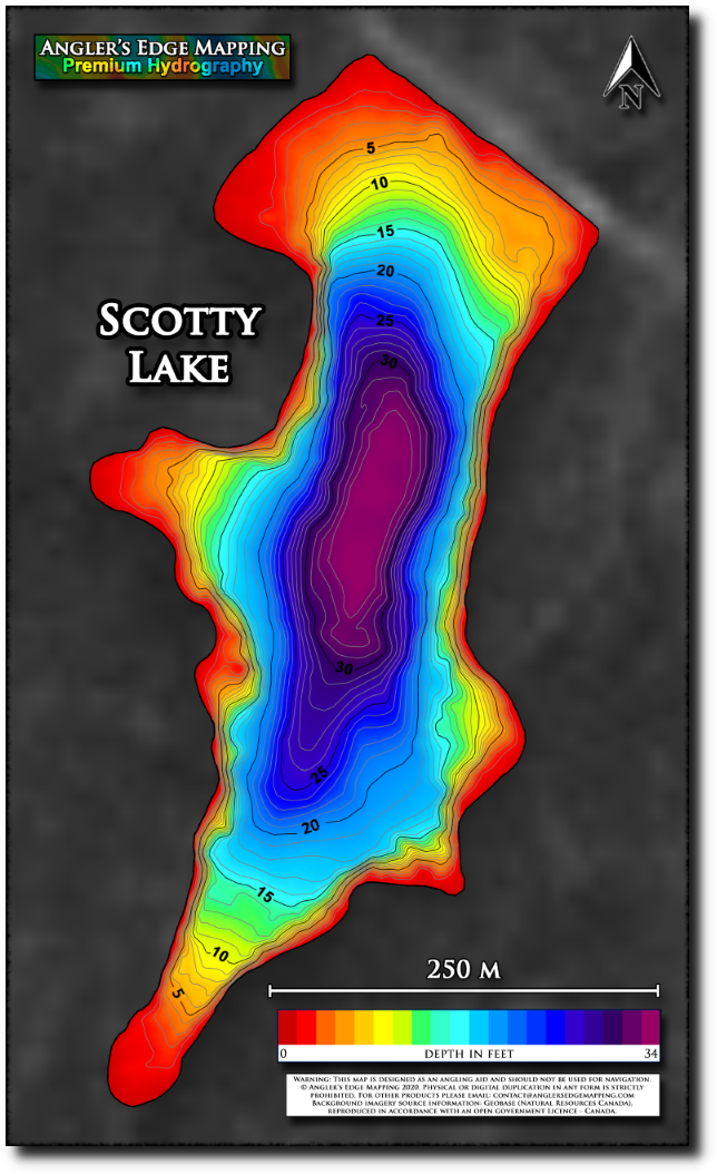 Scotty Lake print map