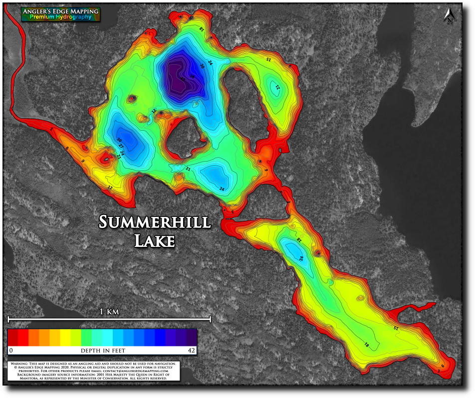 Summerhill Lake print map