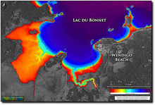 Load image into Gallery viewer, Lac du Bonnet - Wendigo Beach print map
